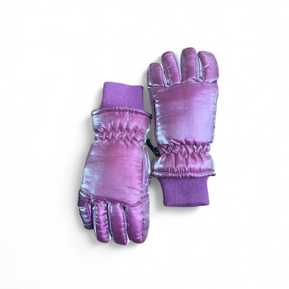 Girls Pink Winter Gloves